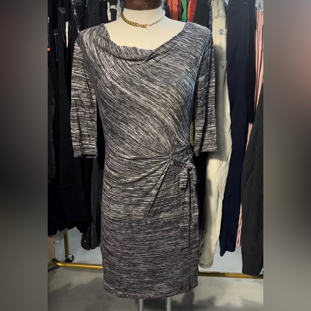 Emma & Michele Charcoal Knot Dress